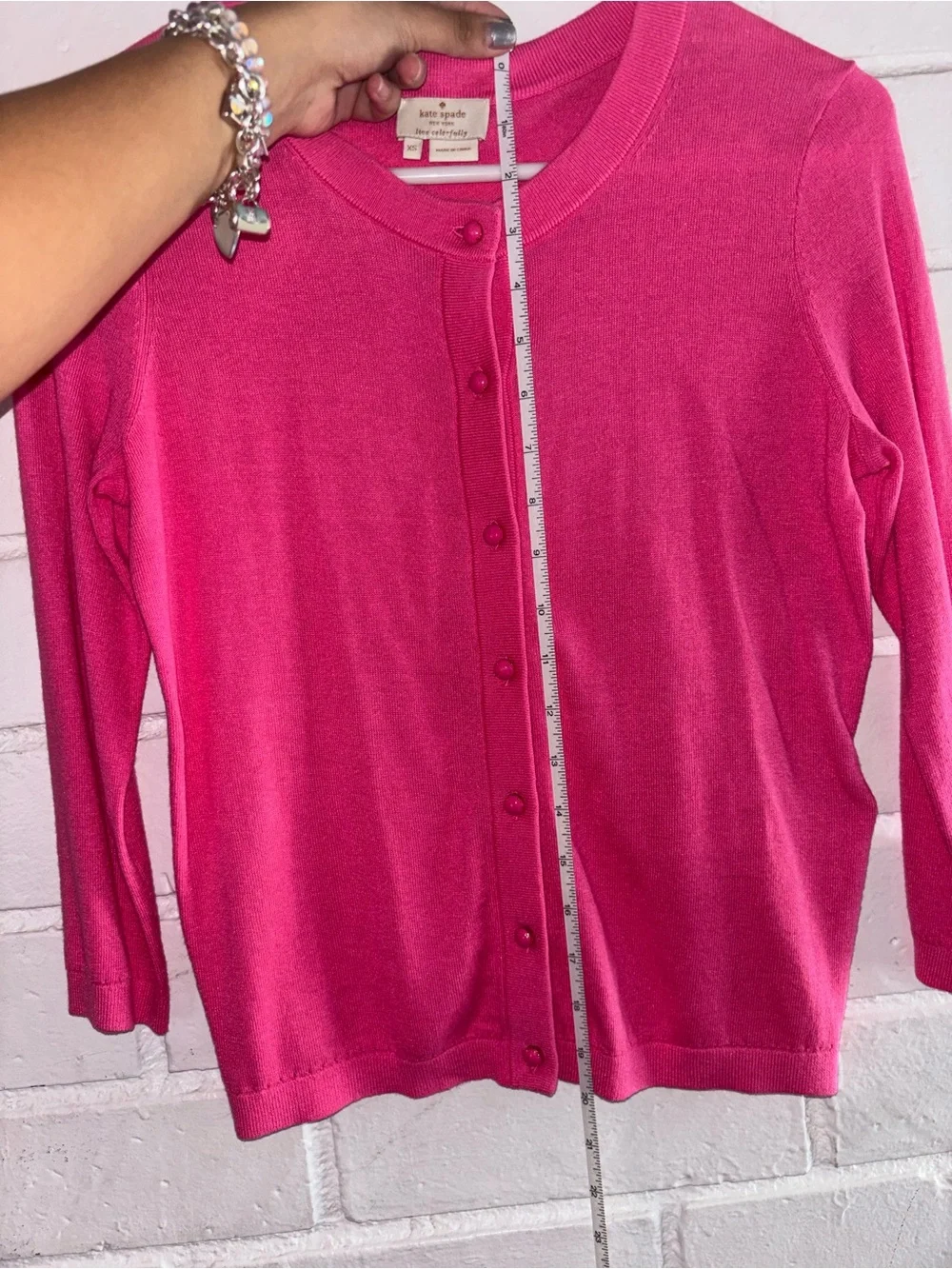 Pink Kate spade cardigan Size xs
